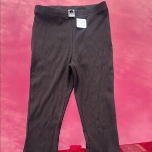 Fashion Nova Junior girl Black Ribbed Leggings